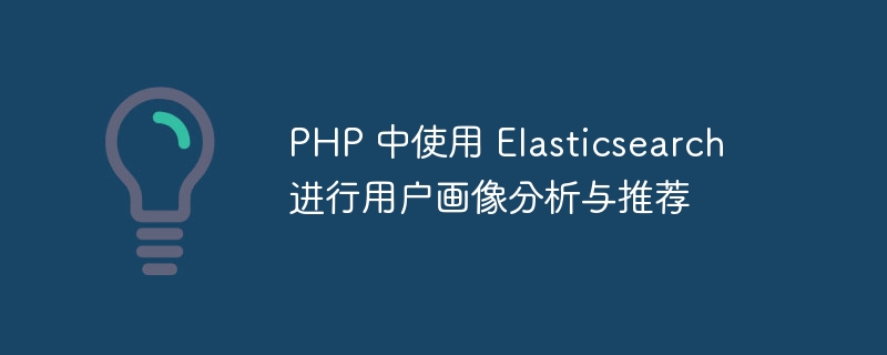 PHP 中使用 Elasticsearch 进行用户画像分析与推荐