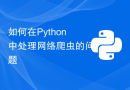 如何在Python中处理网络爬虫的问题
