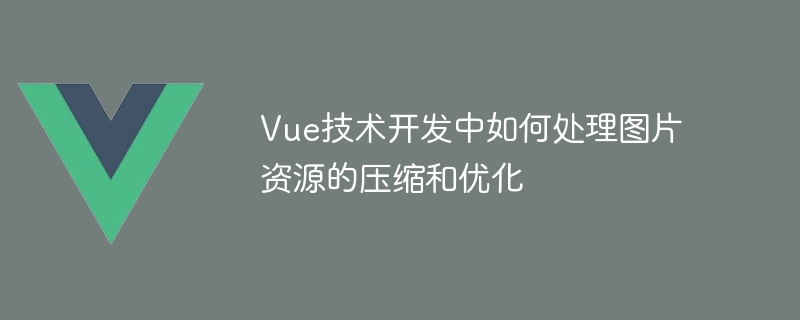 Vue 기술 개발에서 이미지 리소스의 압축 및 최적화를 처리하는 방법