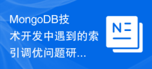 Research on index tuning issues encountered in MongoDB technology development
