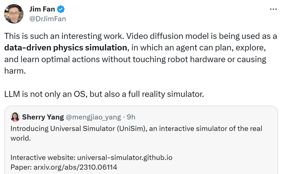 Generative models build interactive real-world simulators, which LeCun thinks is pretty cool