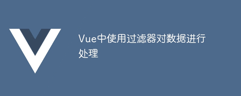 フィルターを使用して Vue でデータを処理する