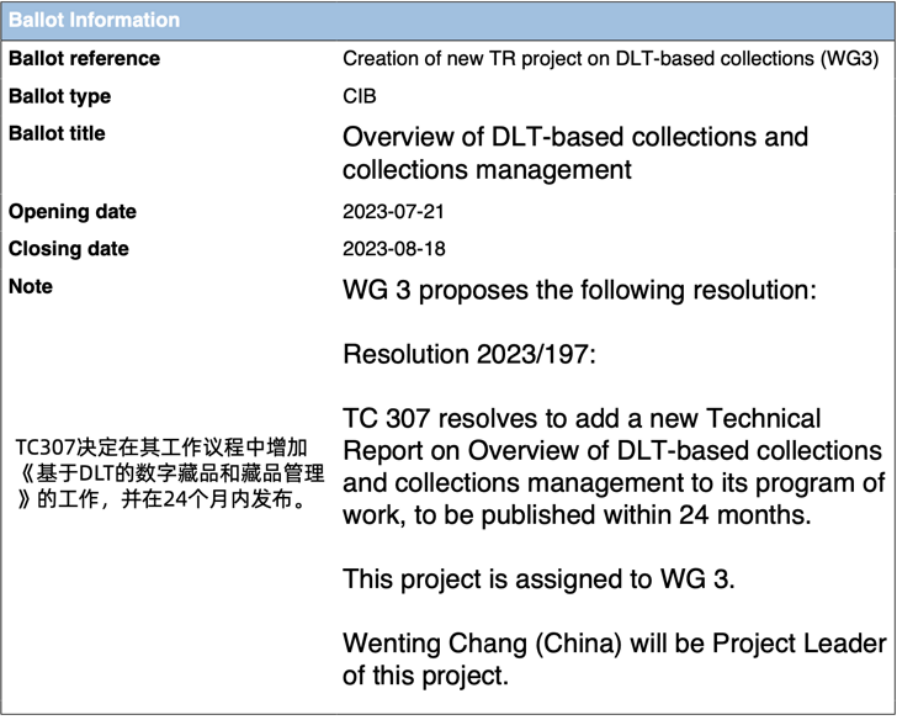 首个区块链数字藏品ISO国际标准立项 蚂蚁链牵头推进