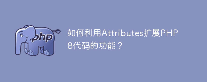 속성을 사용하여 PHP8 코드의 기능을 확장하는 방법은 무엇입니까?