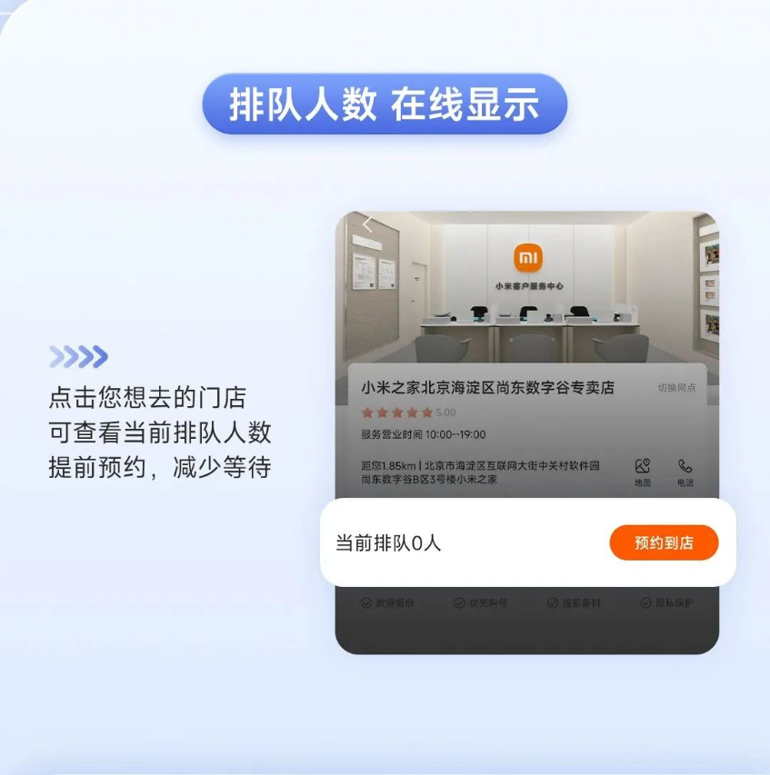 Xiaomi ホームの問い合わせおよび予約サービスのアップグレード: キュー番号のオンライン表示と資材ステータスのリアルタイムの可視性