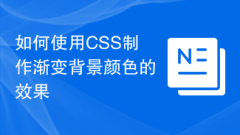 So erstellen Sie mit CSS einen Hintergrundfarbverlaufseffekt