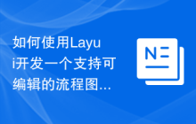如何使用Layui开发一个支持可编辑的流程图设计器