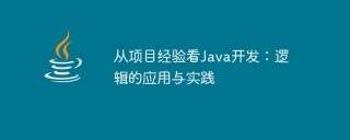 从项目经验看java开发:逻辑的应用与实践