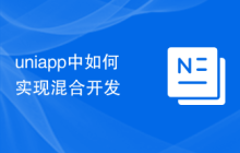 uniapp中如何实现混合开发