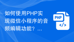 PHP を使用して WeChat アプレットのオーディオ編集機能を実装するにはどうすればよいですか?