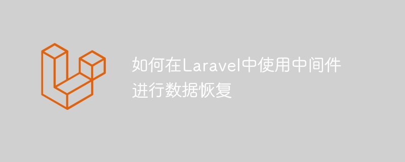 Laravel에서 데이터 복구를 위해 미들웨어를 사용하는 방법