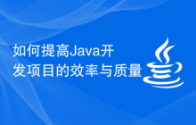 如何提高Java开发项目的效率与质量