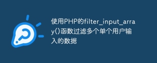 Use PHPs filter_input_array() function to filter data entered by multiple single users