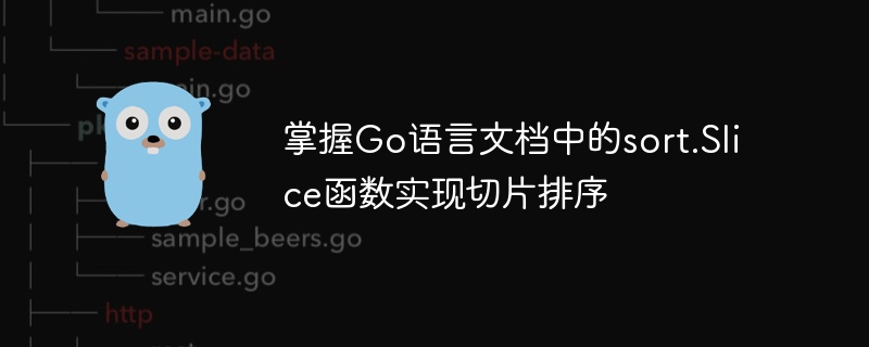 Master the sort.Slice function in the Go language document to implement slice sorting
