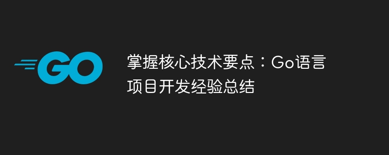 掌握核心技术要点：Go语言项目开发经验总结