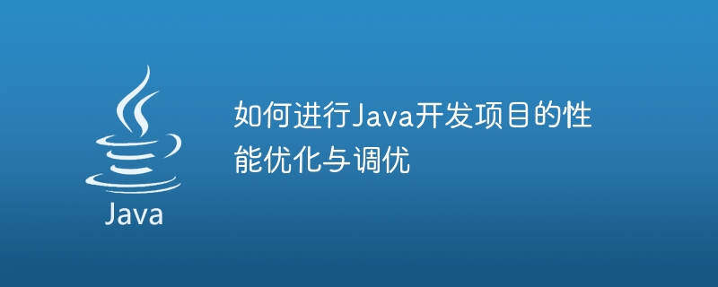 So führen Sie eine Leistungsoptimierung und -optimierung von Java-Entwicklungsprojekten durch