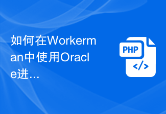 Workerman에서 데이터 저장 및 쿼리를 위해 Oracle을 사용하는 방법