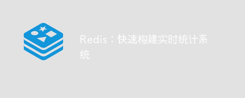 Redis: 실시간 통계 시스템을 신속하게 구축