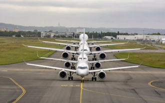 Le chiffre d'affaires consolidé d'Airbus de janvier à septembre s'est élevé à 42,6 milliards d'euros, en hausse de 12 % sur un an, et un total de 488 avions civils ont été livrés.