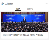 工信部：支持重庆做强做优做大汽车制造、电子信息等特色优势产业