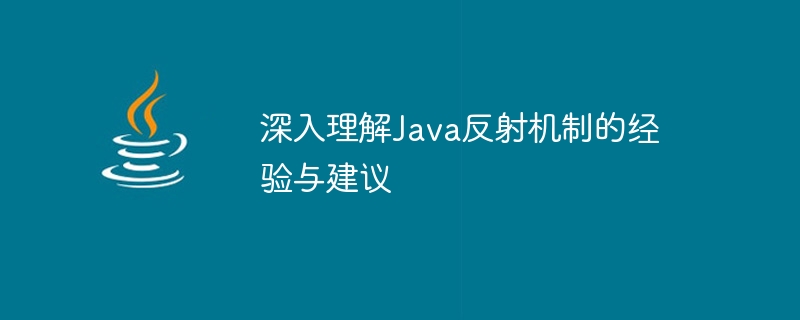 Java Reflection 메커니즘에 대한 심층적인 이해를 위한 경험 및 제안