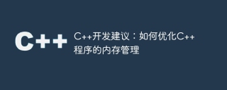 c++开发建议：如何优化c++程序的内存管理