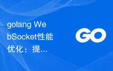 golang WebSocket性能优化：提升响应速度和吞吐量