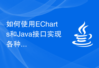 如何使用ECharts和Java介面實現各種類型的統計圖