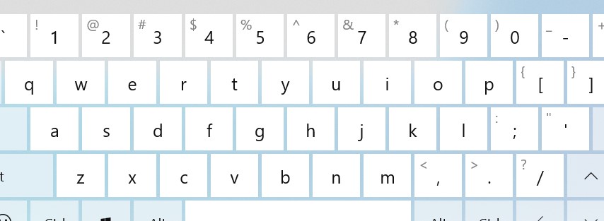 How to open the keyboard in win10 tablet mode