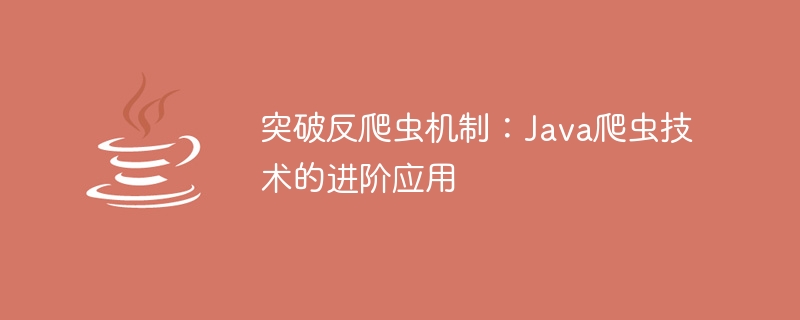 突破反爬虫机制：Java爬虫技术的进阶应用