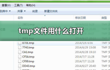 如何打开.tmp文件