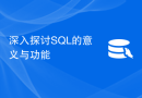 深入探讨SQL的意义与功能
