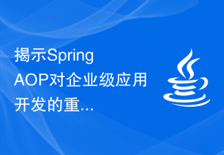 Reveal the importance and impact of Spring AOP on enterprise application development