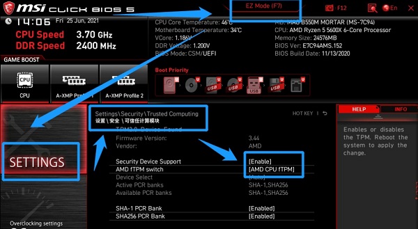 安装win11 bios怎么设置