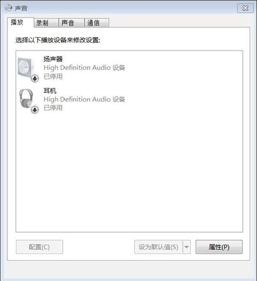 Résoudre le problème de son Win7 sans périphérique audio installé