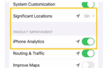 iOS 17.1RC更新后，仍存在自动启用“重要地点”选项的问题