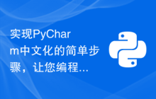 实现PyCharm中文化的简单步骤，让您编程更加愉快