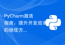 PyCharm激活指南：提升开发效率的绝佳方法！