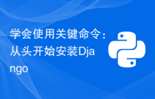 学会使用关键命令：从头开始安装Django