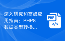 深入研究和高级应用指南:PHP8数据类型转换