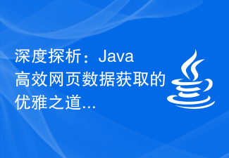 深度探析：Java高效網頁資料取得的優雅之道