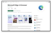 微软移动端 Edge 浏览器名称变更，加入“AI”字样