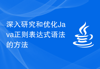 深入研究和优化Java正则表达式语法的方法