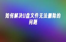 解决无法删除U盘文件的方法