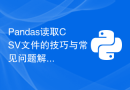 Pandas读取CSV文件的技巧与常见问题解答