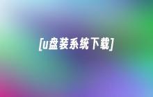 [u盘装系统下载]