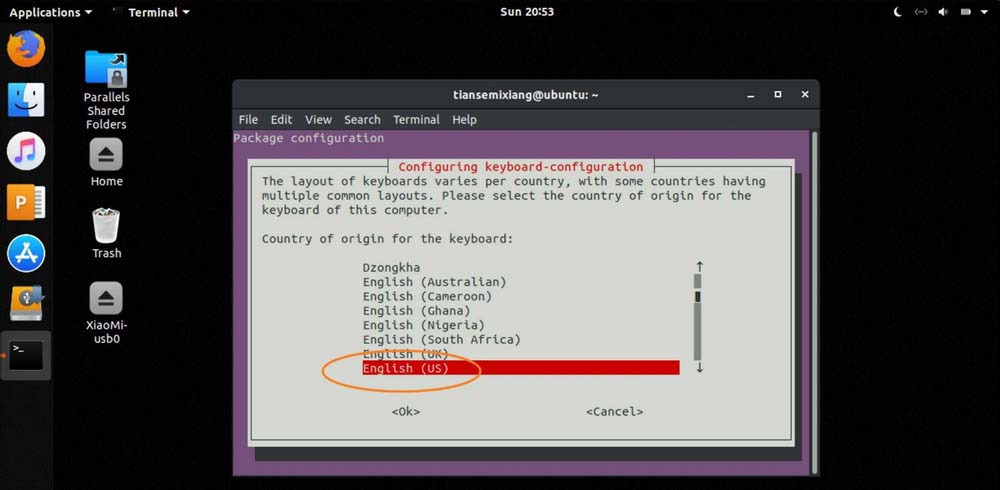 How to change the keyboard layout of Ubuntu system to American keyboard?