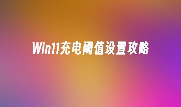 如何在BIOS中设置Win11的充电阈值