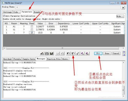 Learn how to use OriginPro8 for curve fitting