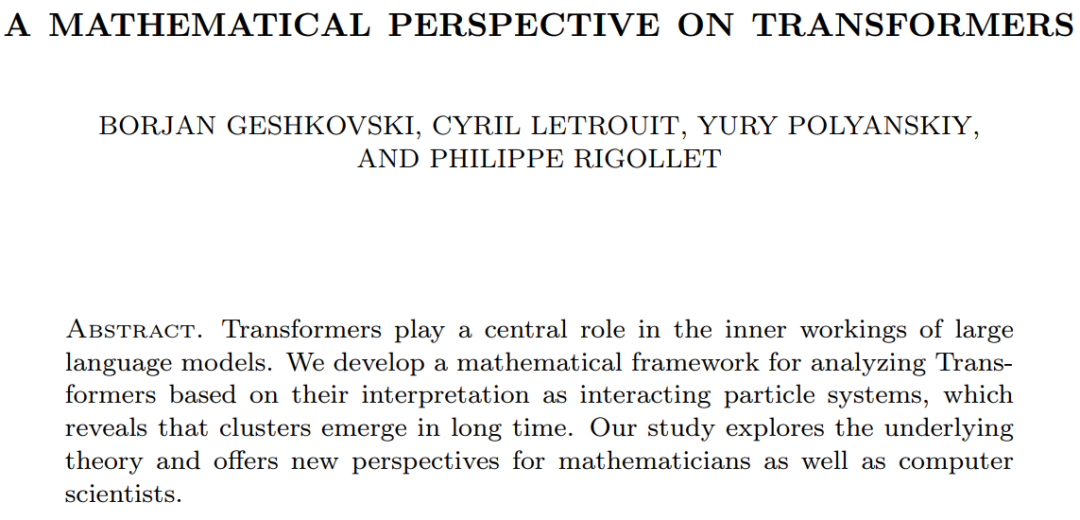 Revealed new version: Mathematical principles of Transformer that you have never seen before